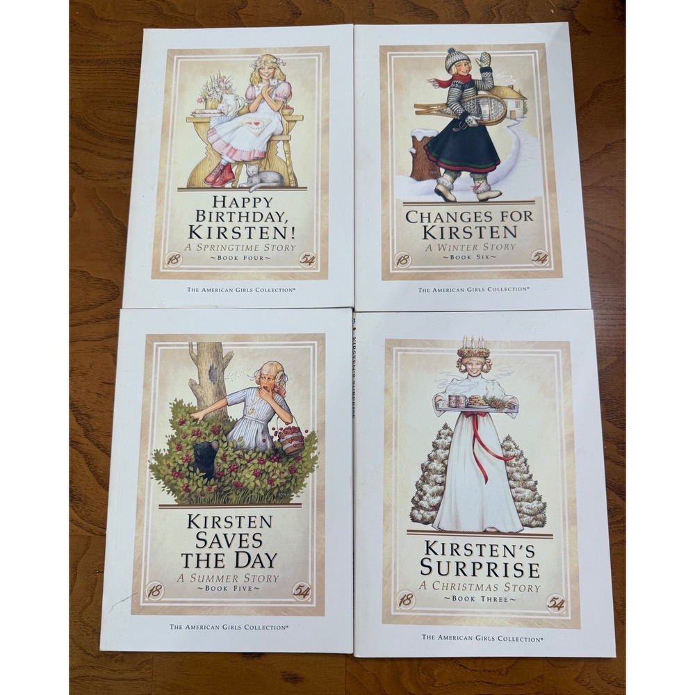 Vintage American Girl Kirsten Books Lot of 4 Pleasant Company Paperbacks 1854